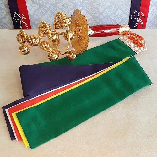 神楽鈴・五色絹